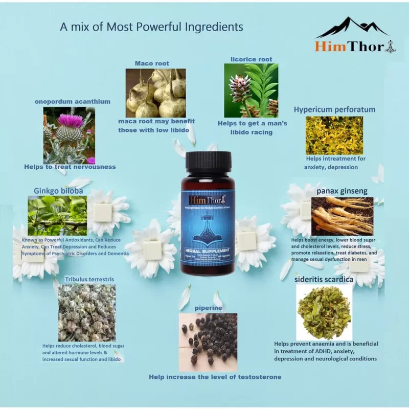 Himthor Shilajit capsule + Power Capsule + massage Oil (Each 60caps + 60ml) (1Pack)