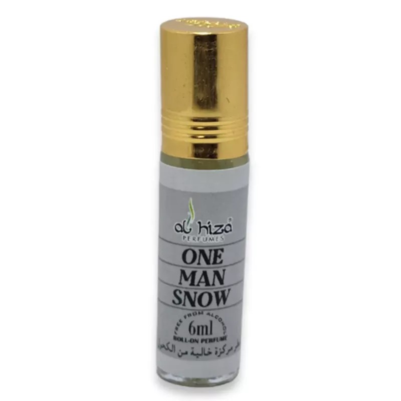 Al Hiza Perfumes One Man Snow Roll-on Perfume Free From Alcohol (6ml)
