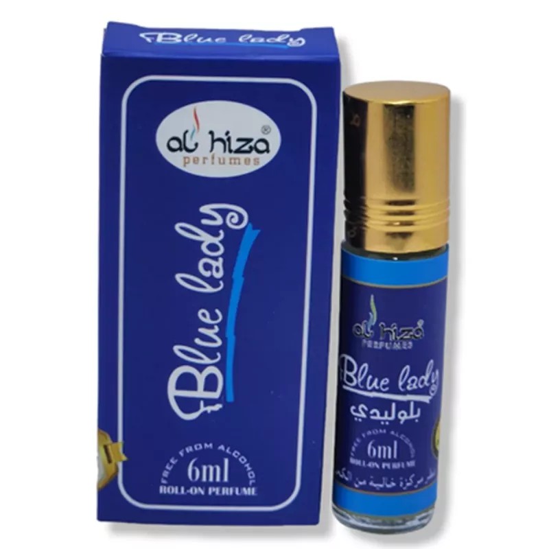 Al Hiza Perfumes Blue Lady Roll-on Perfume Free From Alcohol (6ml)