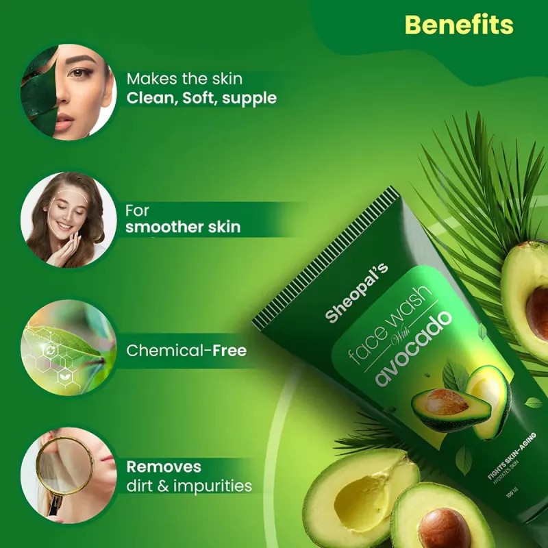 Sheopals Face Wash With Avocado (100ml)