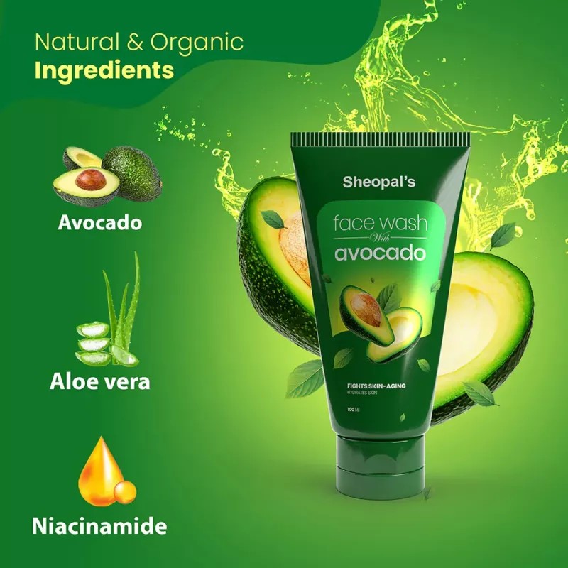Sheopals Face Wash With Avocado (100ml)
