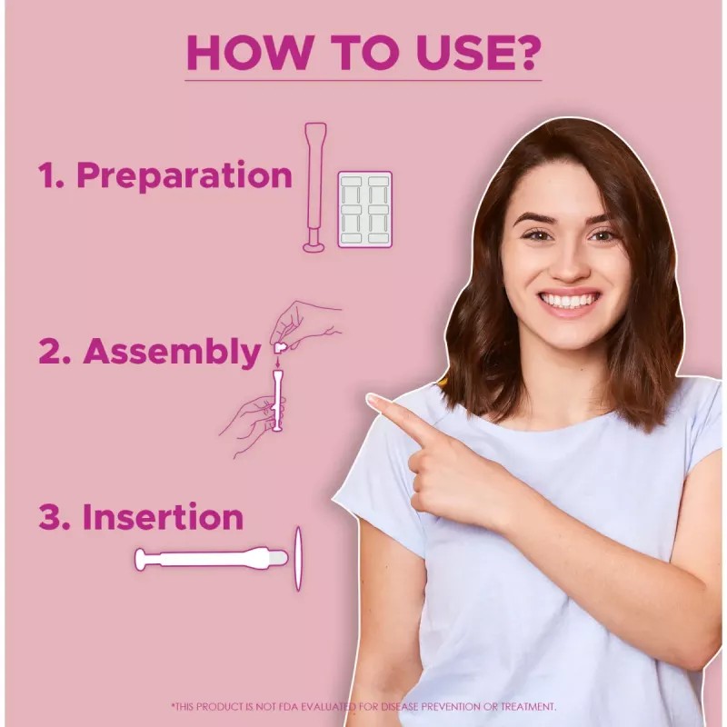 Dharmanis International Vg-3 Tablets For Women (With 2 Applicators) (24tab, Pack of 3)