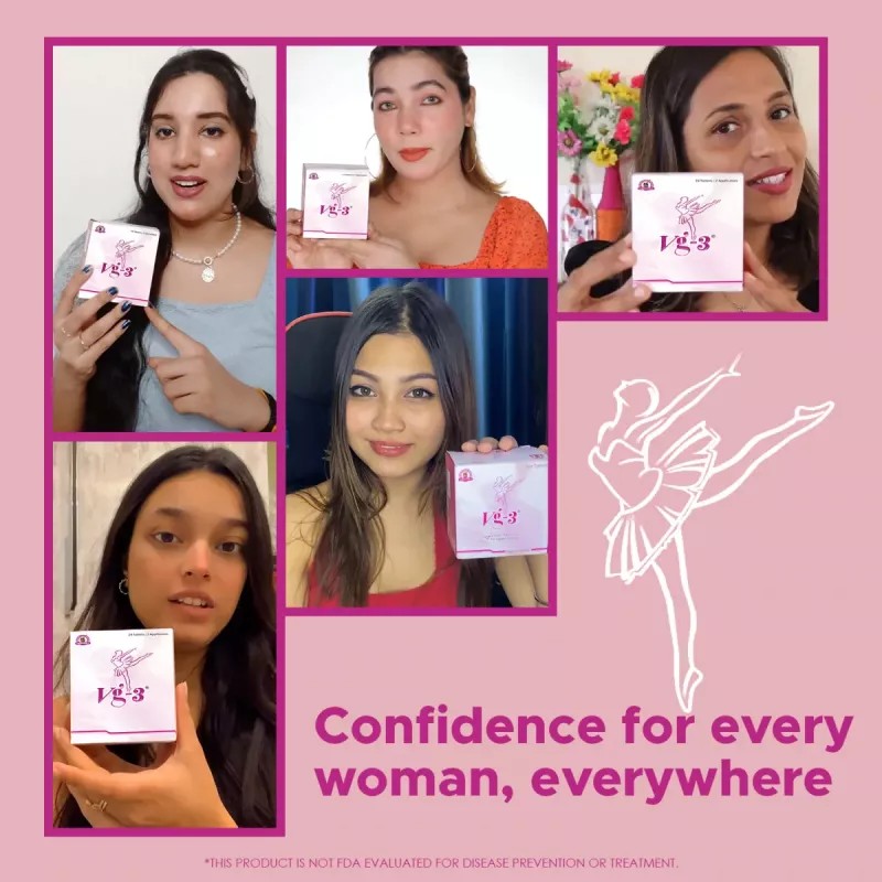 Dharmanis International Vg-3 Tablets For Women + Vy Jelly Lubricant For Men & Women (24 Tabs With 2 Applicators + Jelly 50ml) (1Pack)