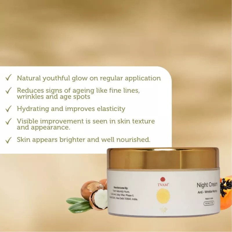 Tvam Night Cream Anti-Wrinkle Mantra (50g)