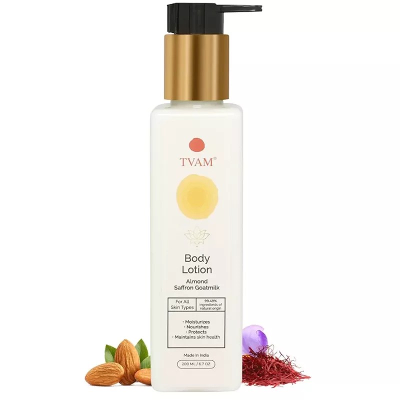 Tvam Body Lotion Almond Saffron Goatmilk (200ml)