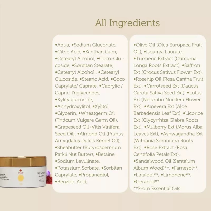 Tvam Day Cream Sandal Olive (50g)