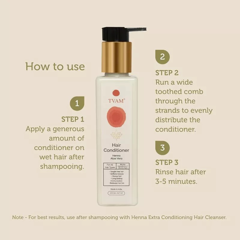 Tvam Hair Conditioner Henna Aloe Vera (200ml)