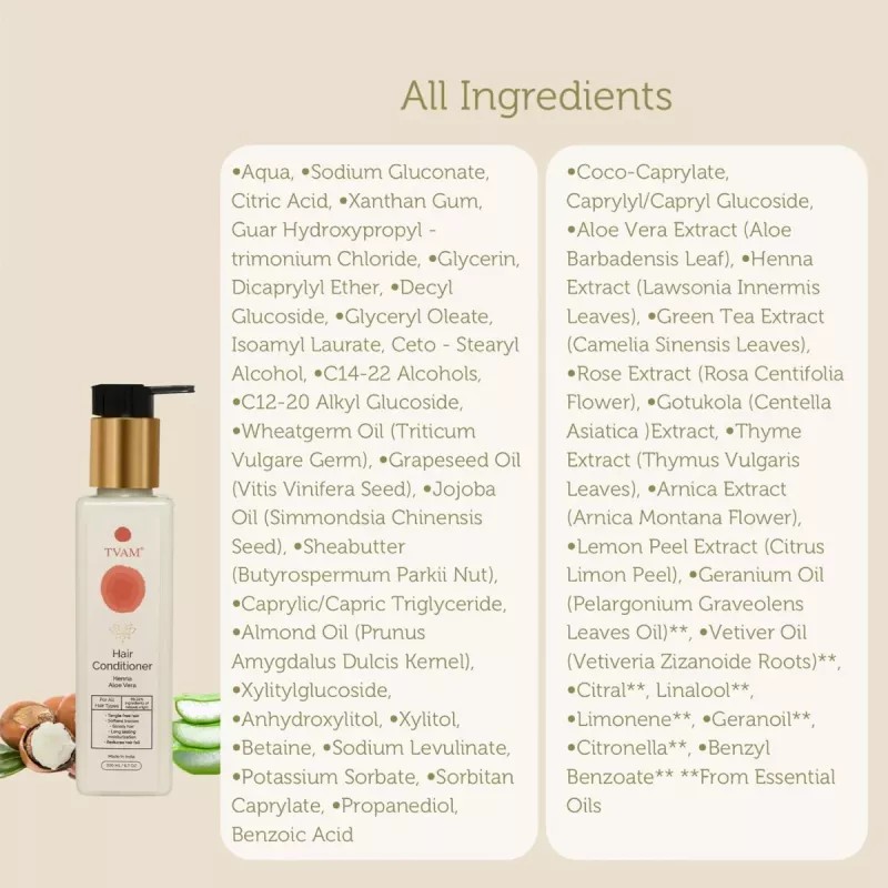 Tvam Hair Conditioner Henna Aloe Vera (200ml)