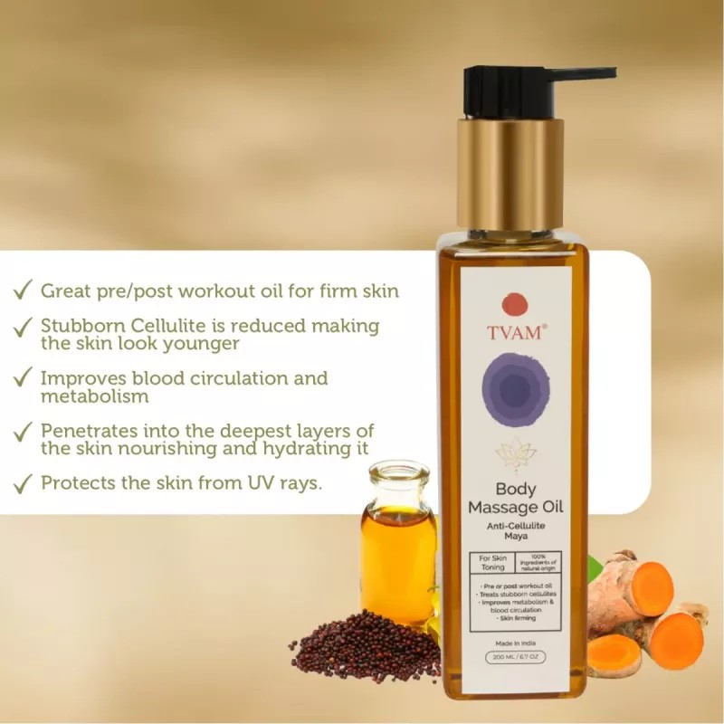 Tvam Body Massage Oil Anti-Cellulite Maya (200ml)