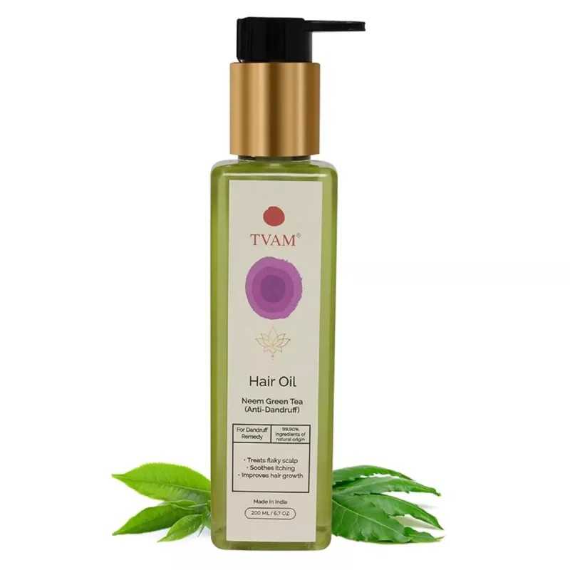 Tvam Hair Oil Neem Green Tea (Anti-Dandruff) (200ml)