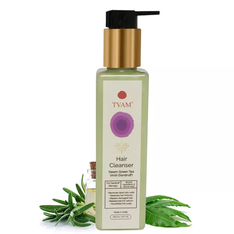 Tvam Hair Cleanser Neem Green Tea (Anti-Dandruff) (200ml)