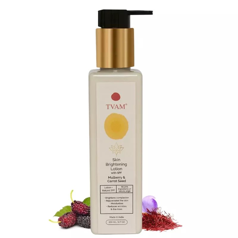 Tvam Skin Brightening Lotion With Spf Mulberry & Carrot Seed (200ml)