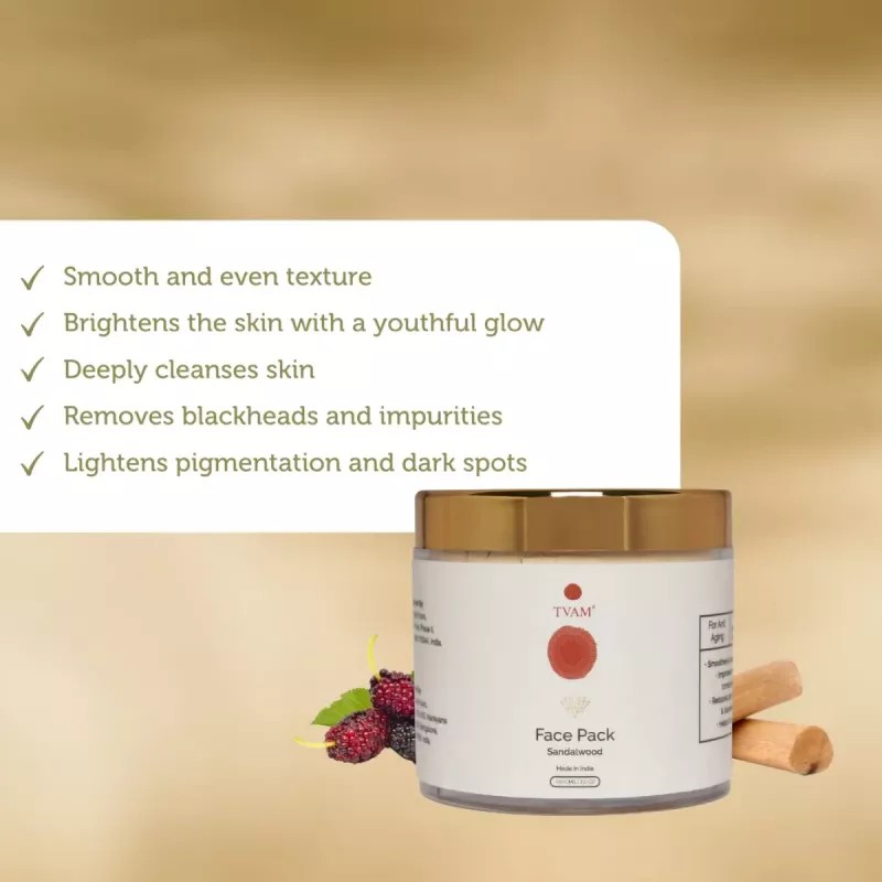 Tvam Face Pack Powder Sandalwood (100g)