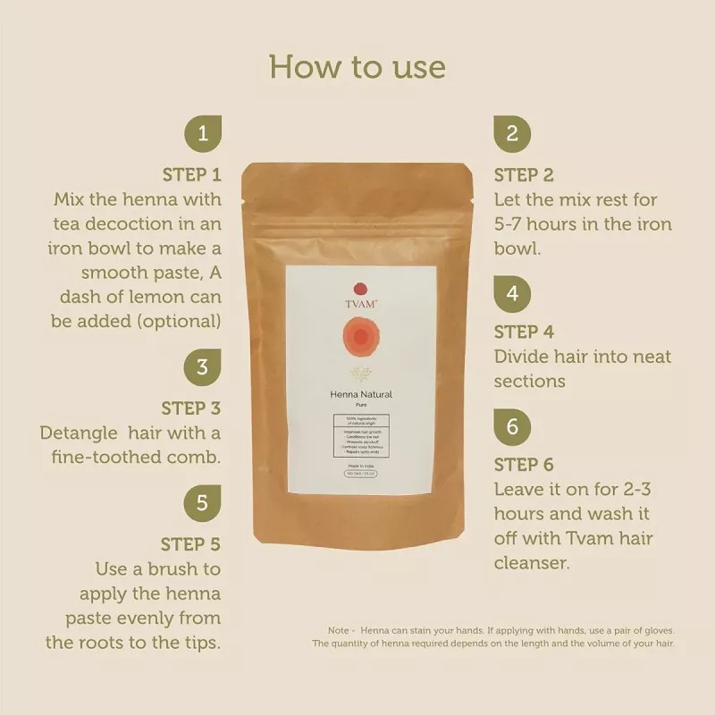 Tvam Henna Natural Powder Pure (100g)