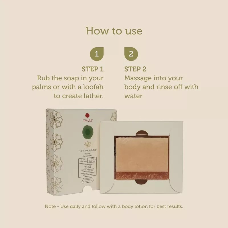 Tvam Handmade Soap Woody Sandalwood (100g)