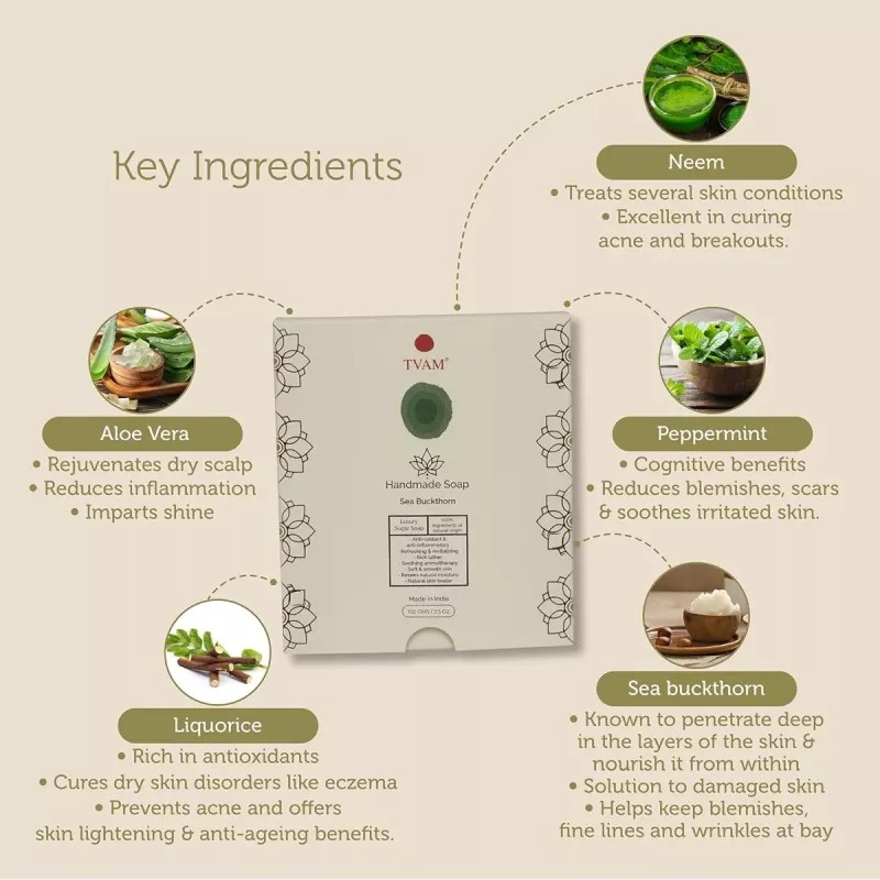 Tvam Handmade Soap Sea Buckthorn (100g)