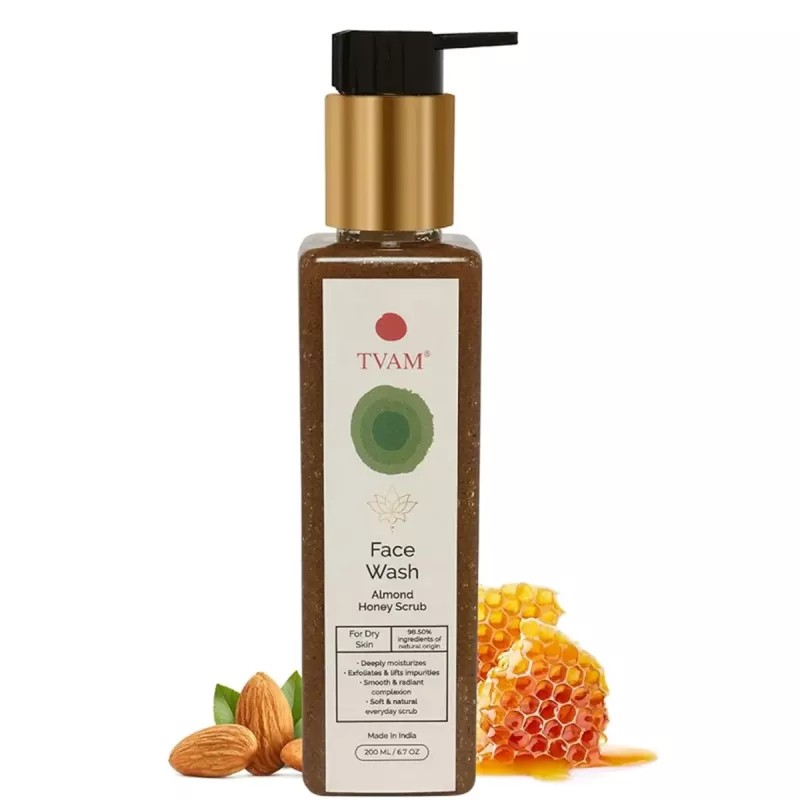 Tvam Face Wash Almond Honey Scrub (200ml)