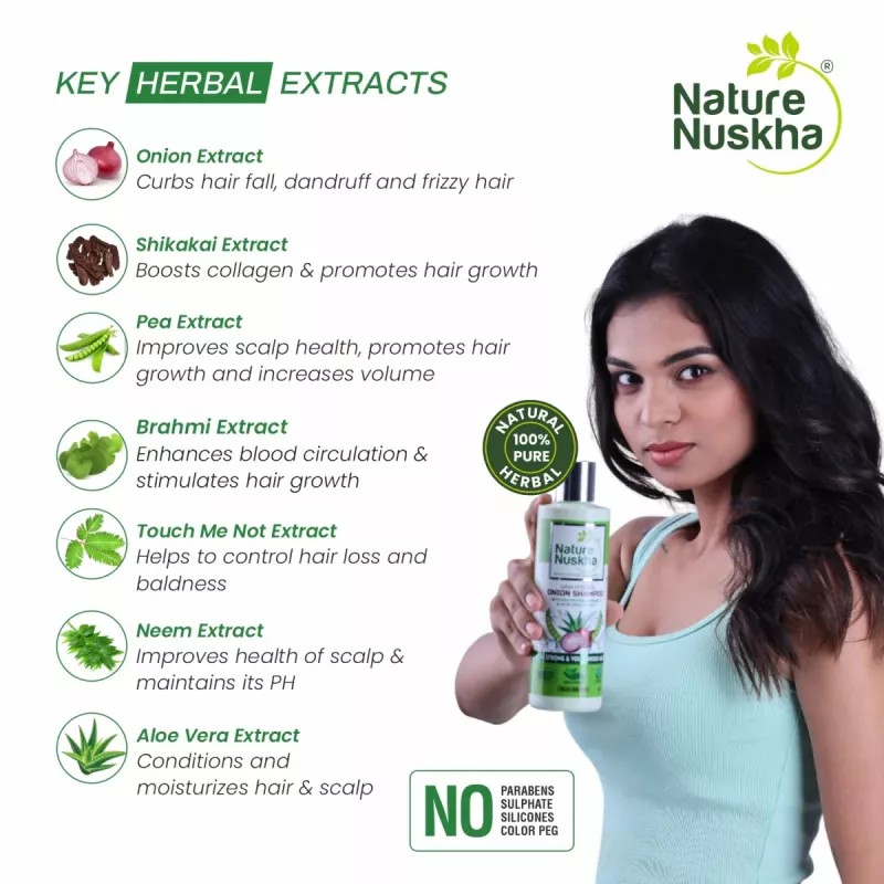 Nature Nuskha Hair Fitness Onion Shampoo (250ml)