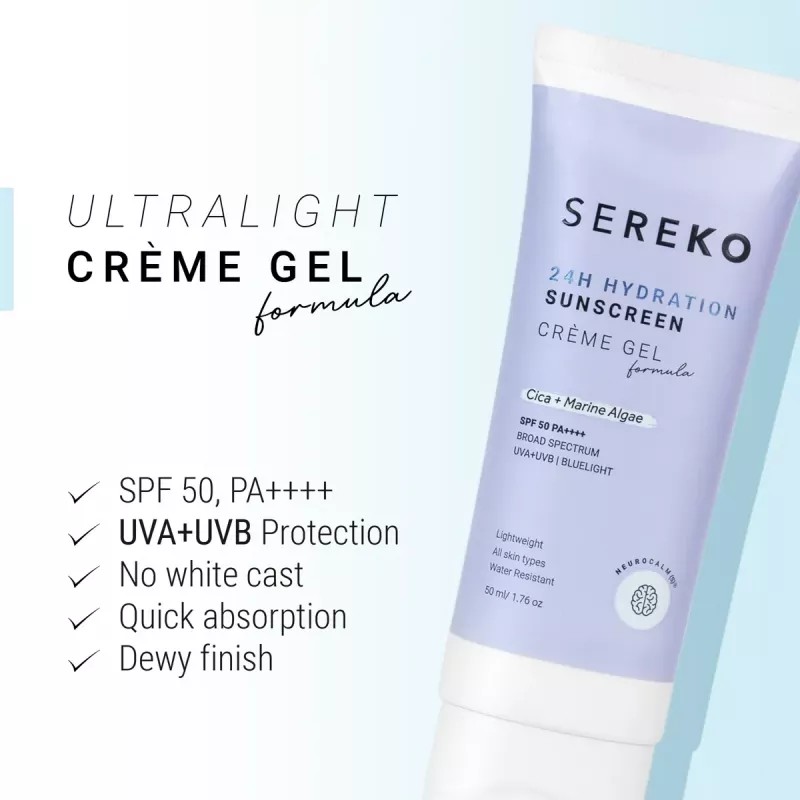 Sereko 24H Hydration Sunscreen Creme Gel (50ml)