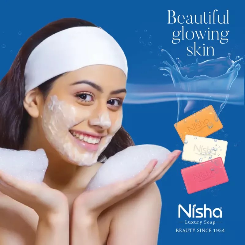 Nisha Luxury Soap Exotic Rose (100g, Pack of 6)