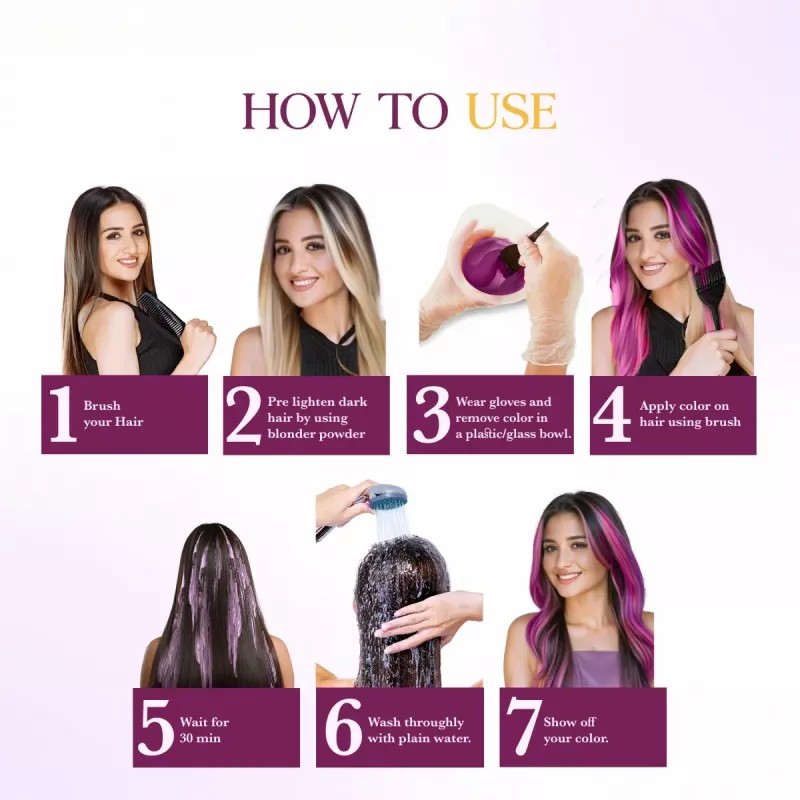 Cosglam Semi Permanent Hair Color (22 French Plum) (120g)
