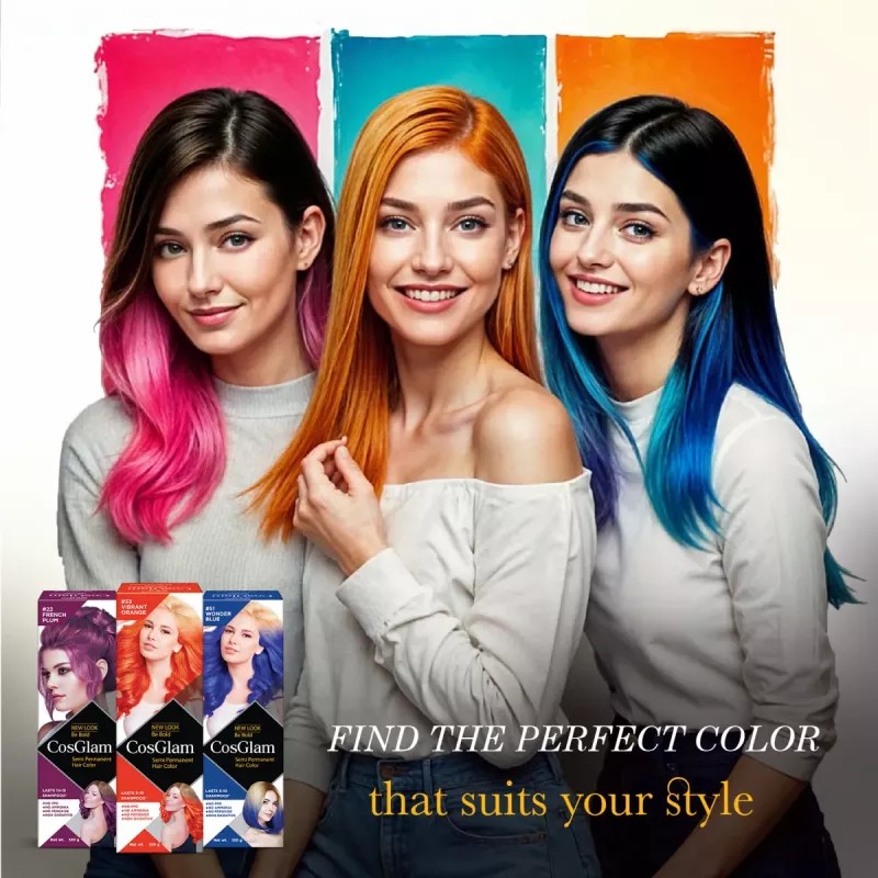 Cosglam Semi Permanent Hair Color (32 Sushine Yellow) (120g)