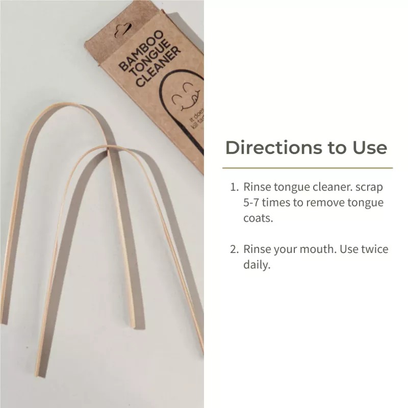 Ecotyl Bamboo Tongue Cleaner (2pcs)