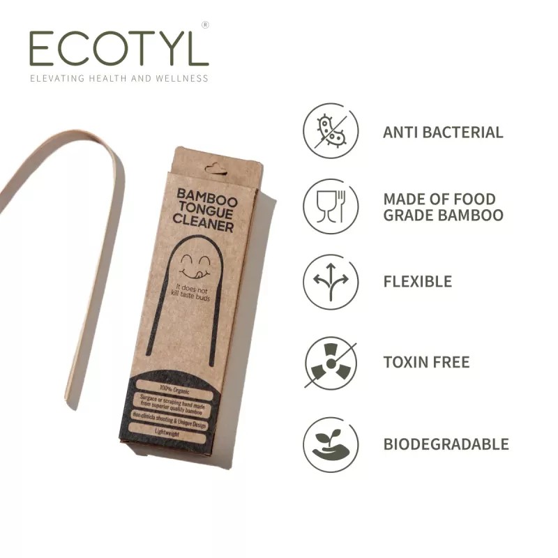 Ecotyl Bamboo Tongue Cleaner (2pcs)
