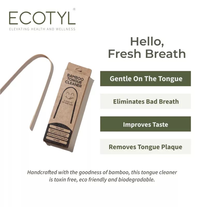 Ecotyl Bamboo Tongue Cleaner (2pcs)