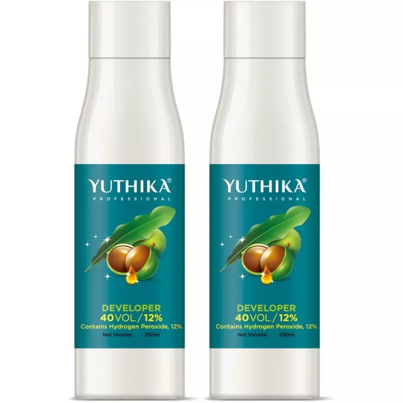 Yuthika Developer For Hair Color 40 Volume 12% (250ml, Pack of 2)