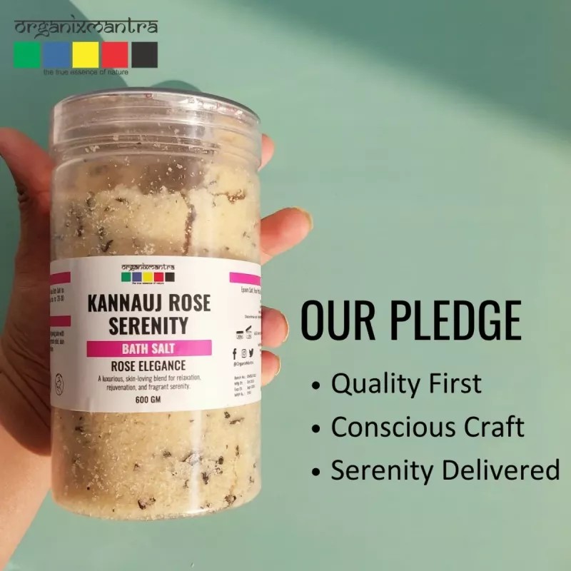 Organix Mantra Kannauj Rose Serenity Bath Salt (600g)