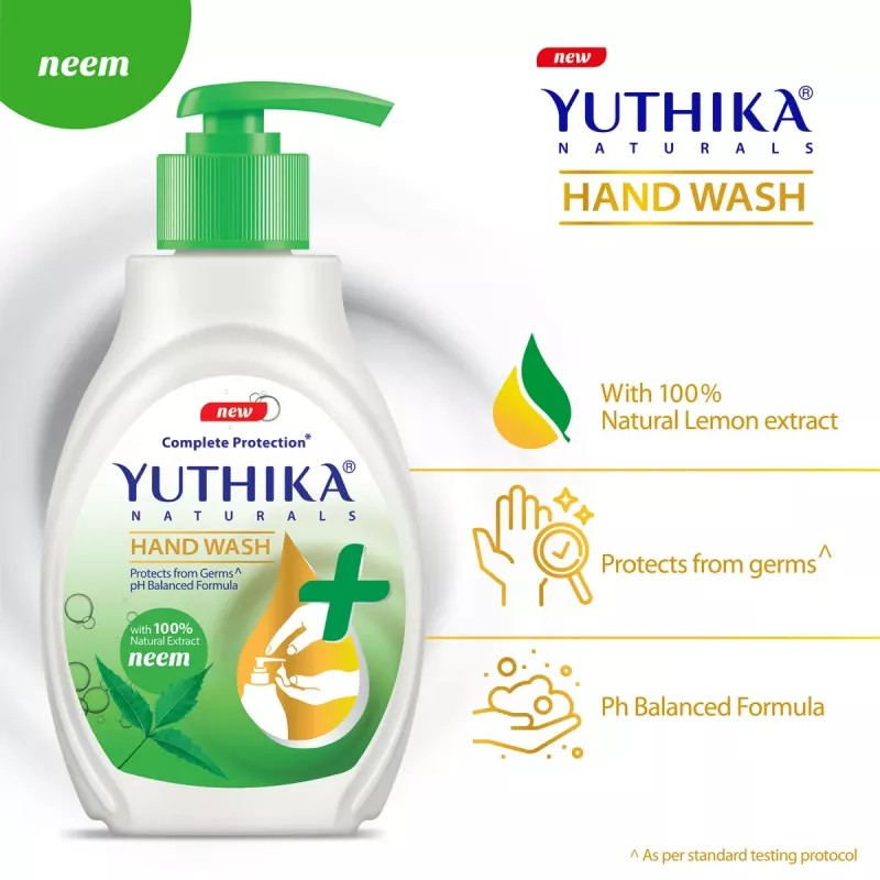 Yuthika Handwash Neem (200ml, Pack of 2)