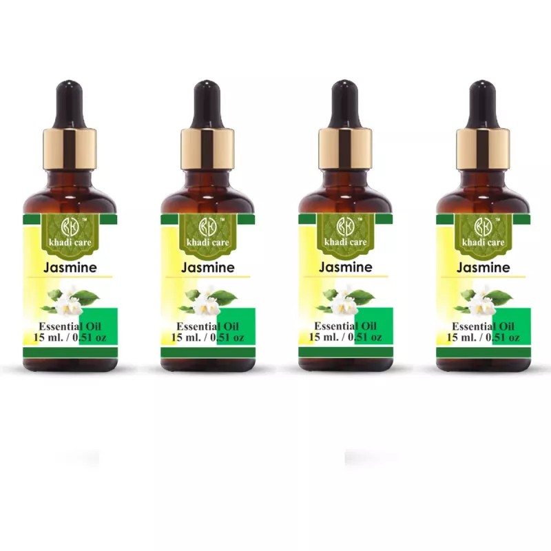 Khadi Care Jasmine Essential Oil (15ml, Pack of 4)
