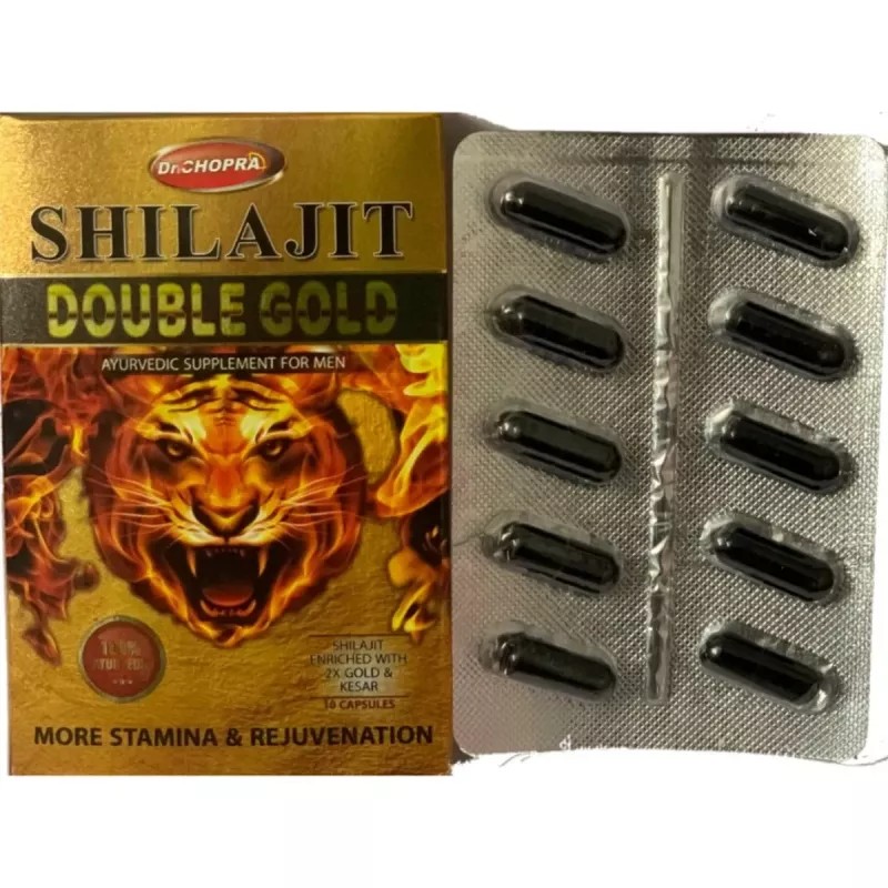 Dr Chopra Shilajit Double Gold Capsule For Men (10cap)