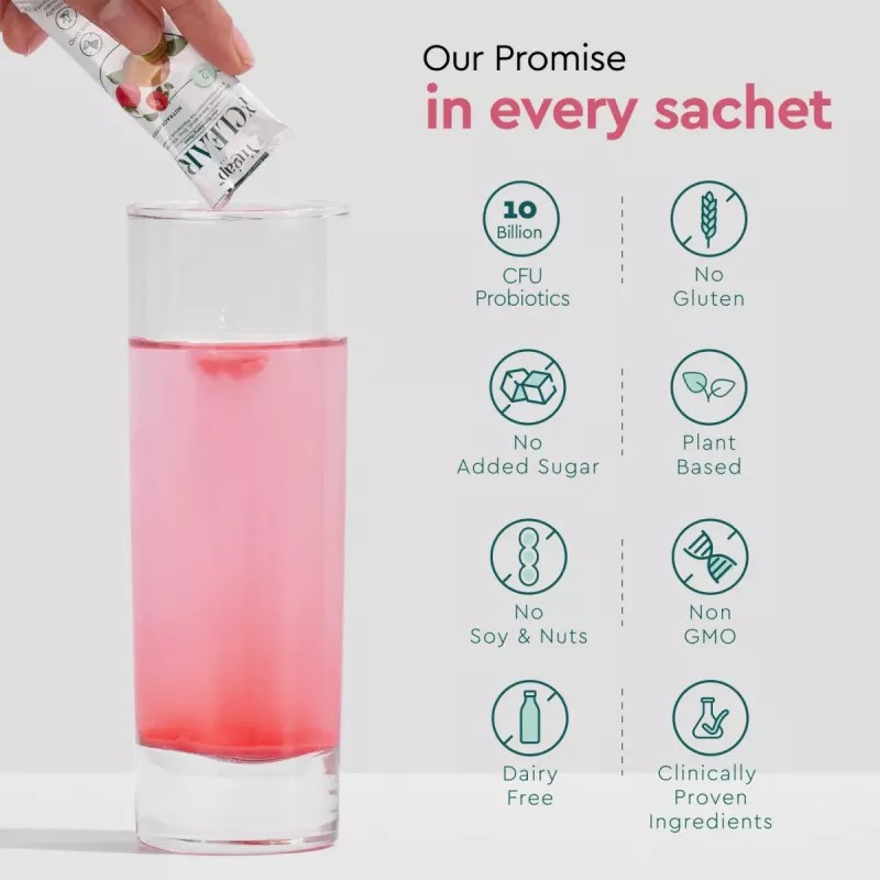 Yugap Yuclear Anti Acne Powder Kiwi Strawberry Flavour (Each 5g) (30Sachet)