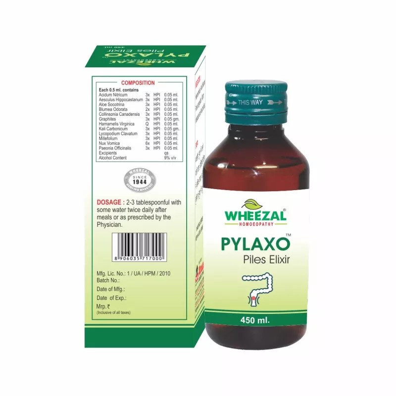 Wheezal Pylaxo Piles Elixir (450ml)