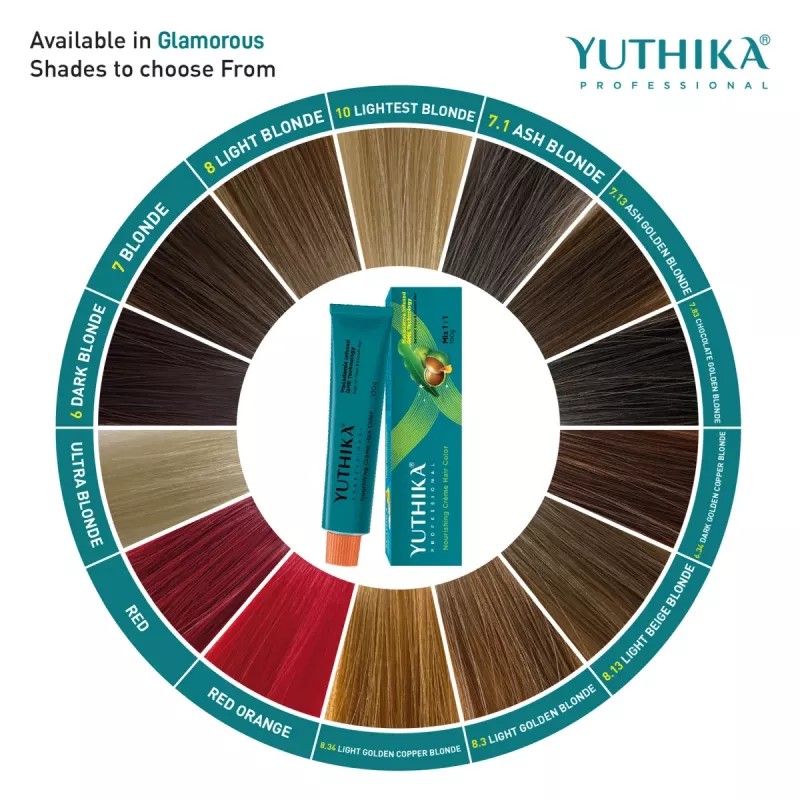 Yuthika Nourishing Creme Hair Color Tube (9.0 Very Light Blonde) (100g)