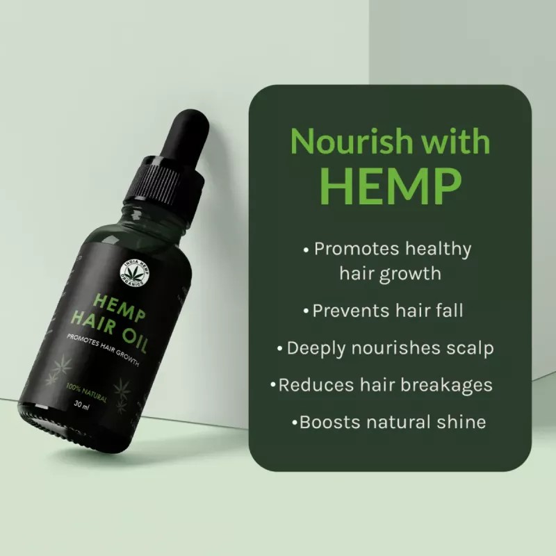 India Hemp Organics Hemp Hair Oil (30ml)