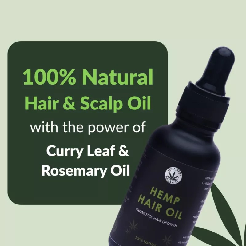 India Hemp Organics Hemp Hair Oil (30ml)