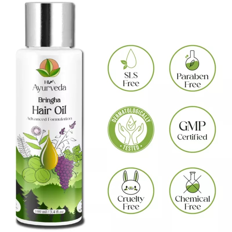 HIM Ayurveda Bringha Hair Oil (100ml)