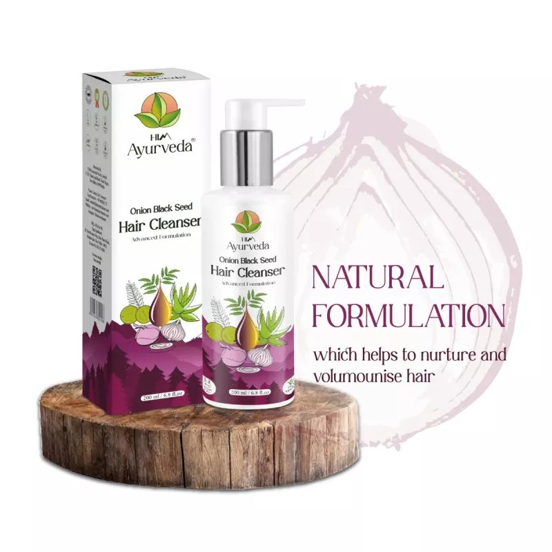 HIM Ayurveda Onion Black Seed Hair Cleanser (200ml)