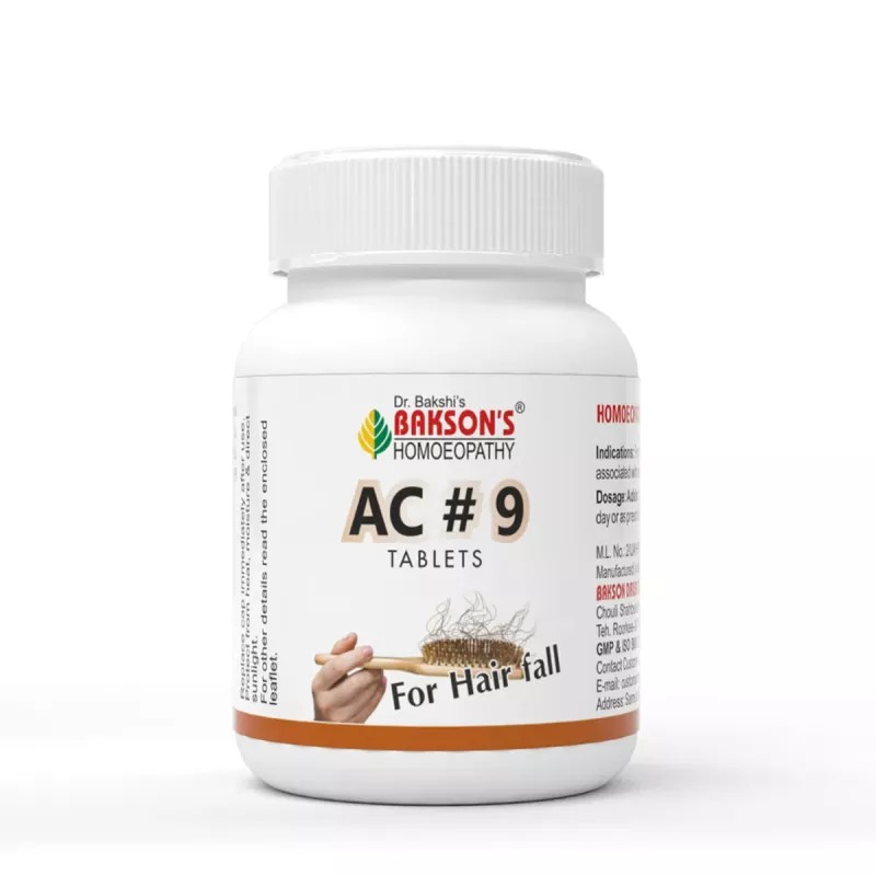 Bakson AC 9 Tablets (Hair Falling) (200tab)