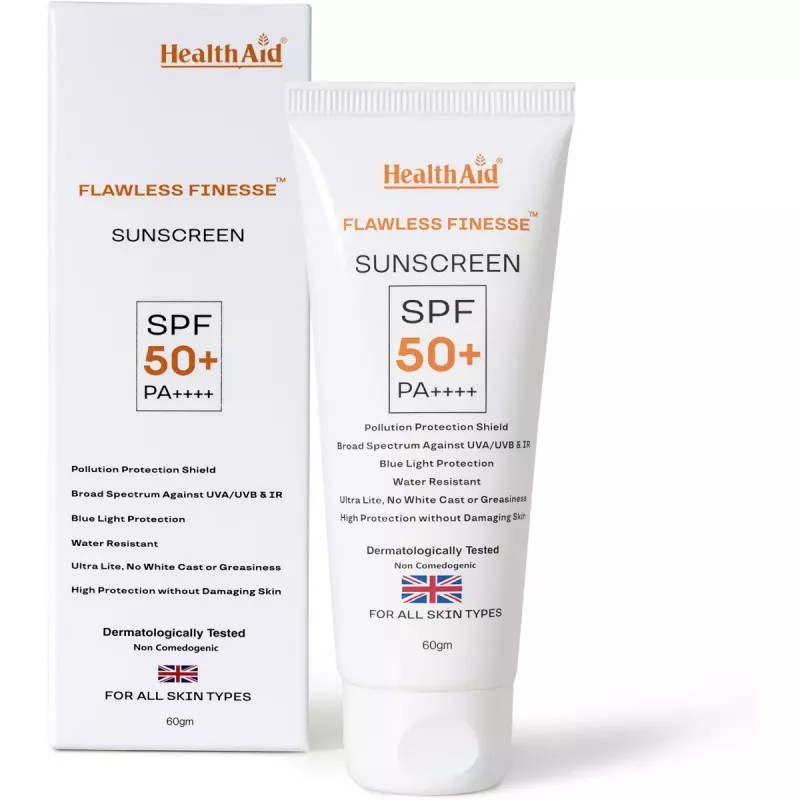 HealthAid Flawless Finesse Sunscreen SPF 50+ PA++++ (60g)