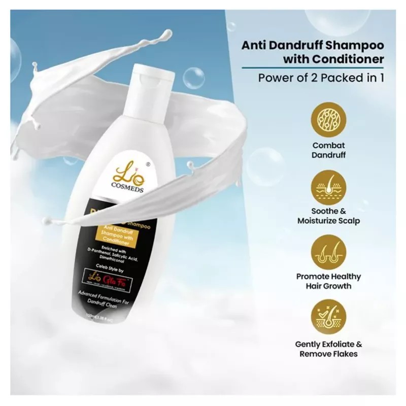 Lio Cosmeds Ph Glo Anti Dandruff Shampoo With Conditioner (100ml)