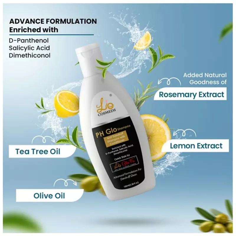 Lio Cosmeds Ph Glo Anti Dandruff Shampoo With Conditioner (100ml)