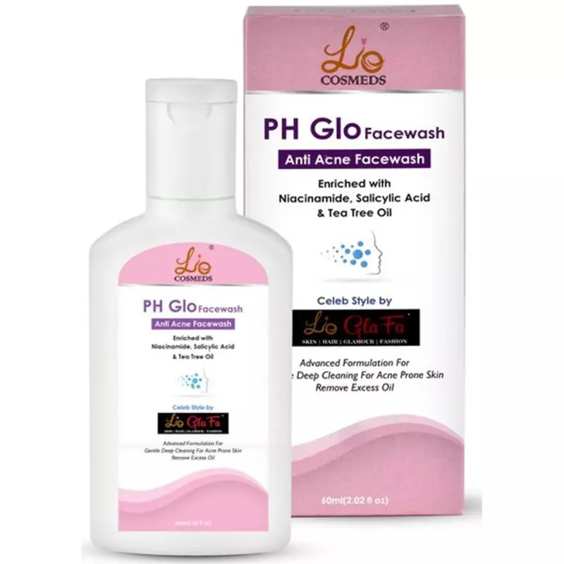 Lio Cosmeds Ph Glo Anti Acne Facewash (60ml)