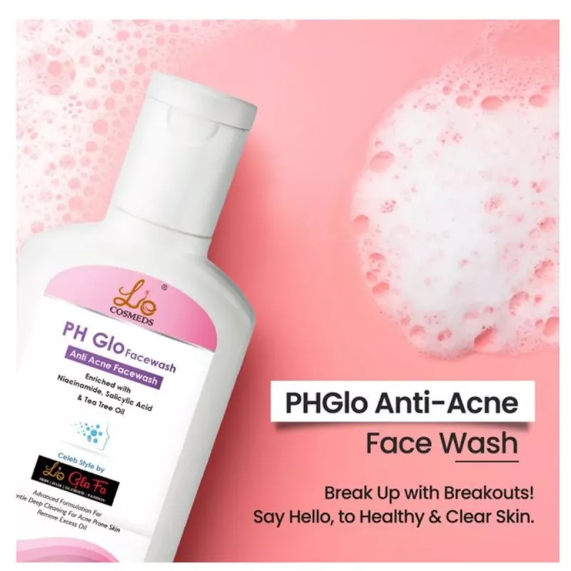 Lio Cosmeds Ph Glo Anti Acne Facewash (60ml)