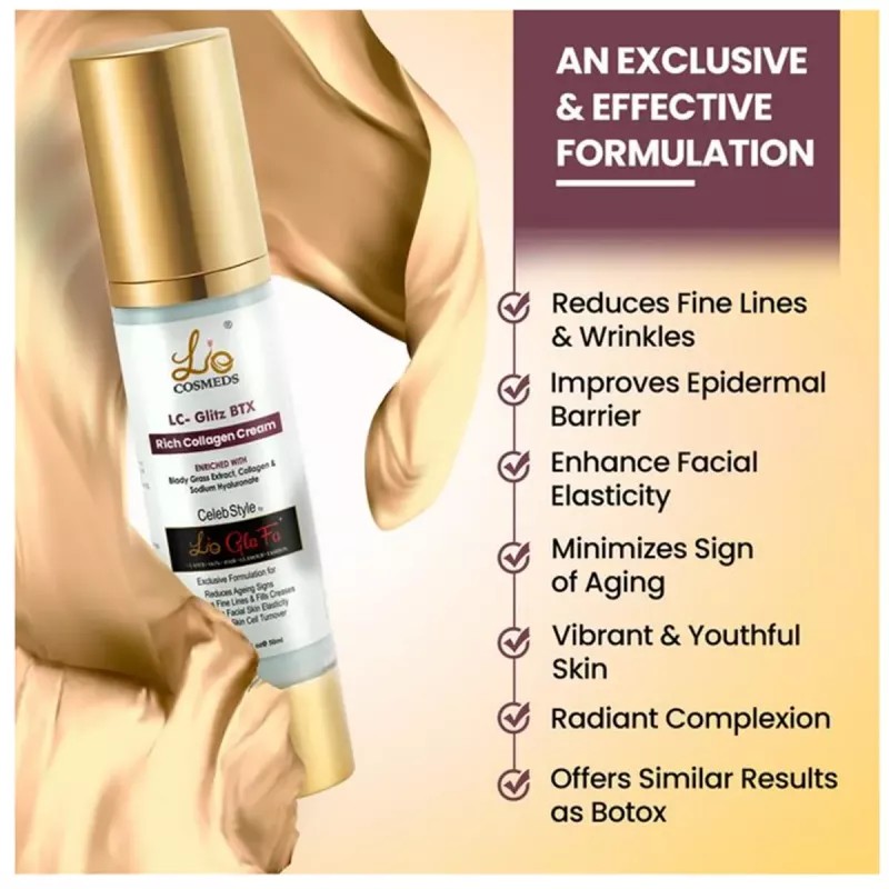 Lio Cosmeds Lc Glitz Btx Rich Collagen Cream (50ml)
