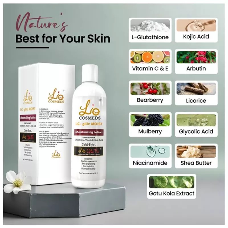 Lio Cosmeds Lc Glitz Moist Moisturizing Lotion (50ml)