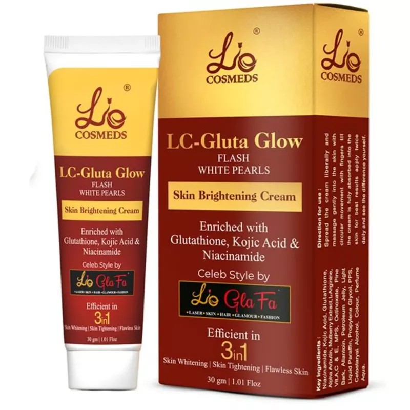 Lio Cosmeds Lc Gluta Glow Flash White Pearls Cream (30g)